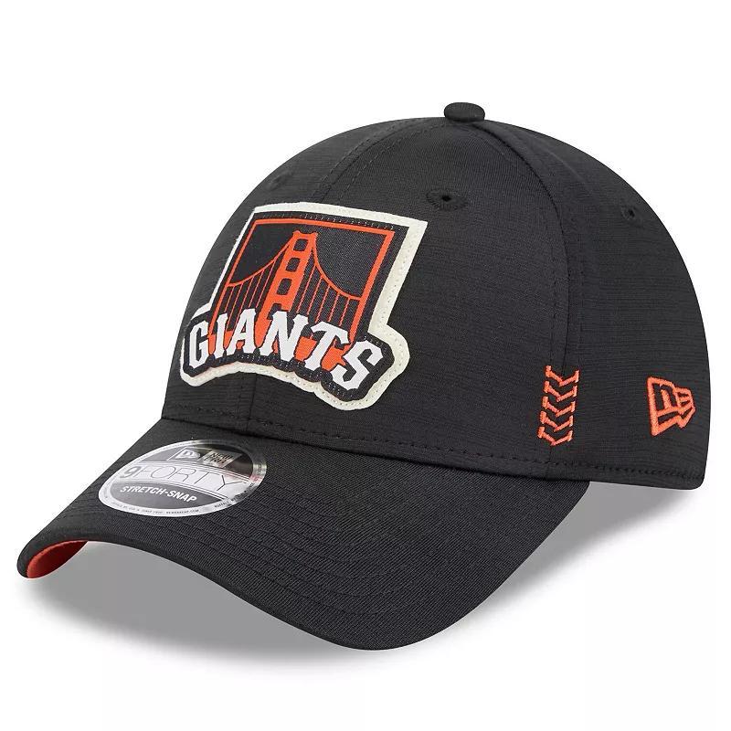 Mens New Era Black San Francisco Giants 2024 Clubhouse 9FORTY Adjustable Hat Product Image