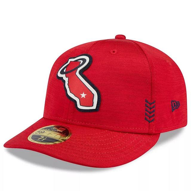 Mens New Era Los Angeles Angels 2024 Clubhouse Low Profile 59FIFTY Fitted Hat Product Image