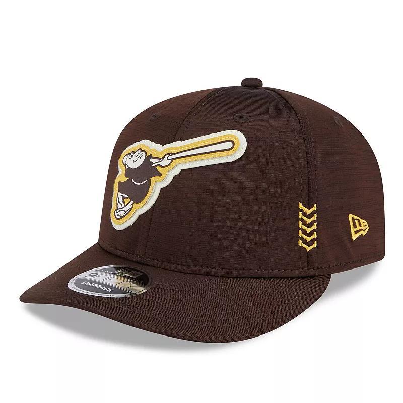 Mens New Era Brown San Diego Padres 2024 Clubhouse Low Profile 59FIFTY Snapback Hat Product Image