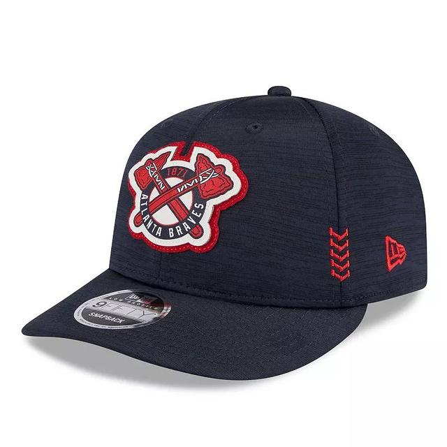 Mens New Era Atlanta Braves 2024 Clubhouse Low Profile 9FIFTY Snapback Hat, Blue Product Image