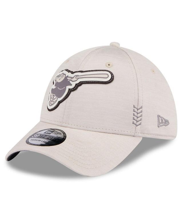 Mens New Era Cream San Diego Padres 2024 Clubhouse 39THIRTY Flex Fit Hat Product Image