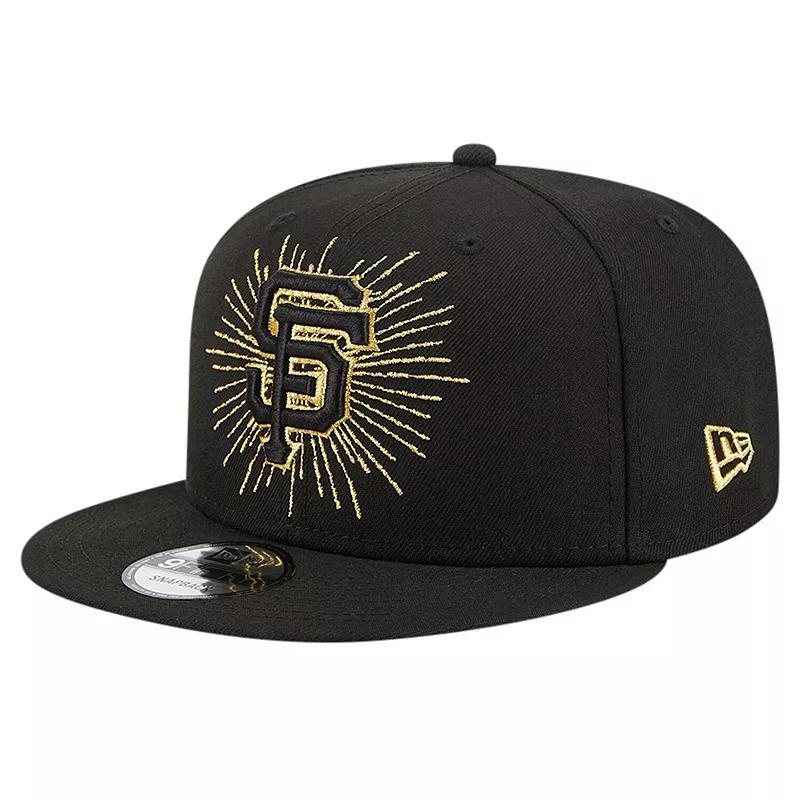 Mens New Era San Francisco Giants Metallic Logo 9FIFTY Snapback Hat Product Image