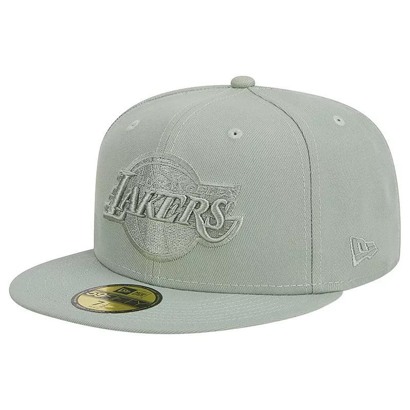 Mens New Era Light Green Los Angeles Lakers Sage Color Pack 59FIFTY Fitted Hat Product Image