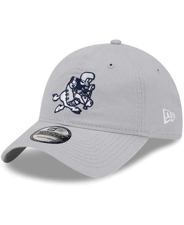 Mens New Era Gray Dallas Cowboys Retro Main Core Classic 2.0 9TWENTY Adjustable Hat Product Image