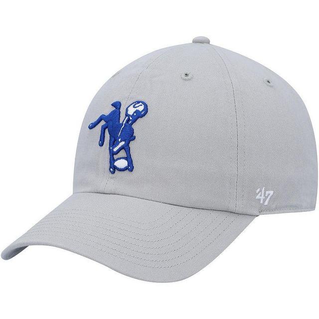 Mens 47 Gray Indianapolis Colts Clean Up Legacy Adjustable Hat Product Image