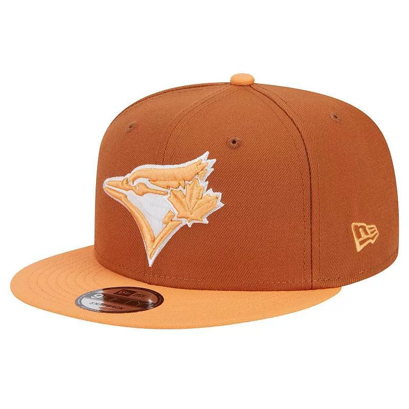 Mens New Era Brown Toronto Blue Jays Spring Color Two-Tone 9FIFTY Snapback Hat Product Image