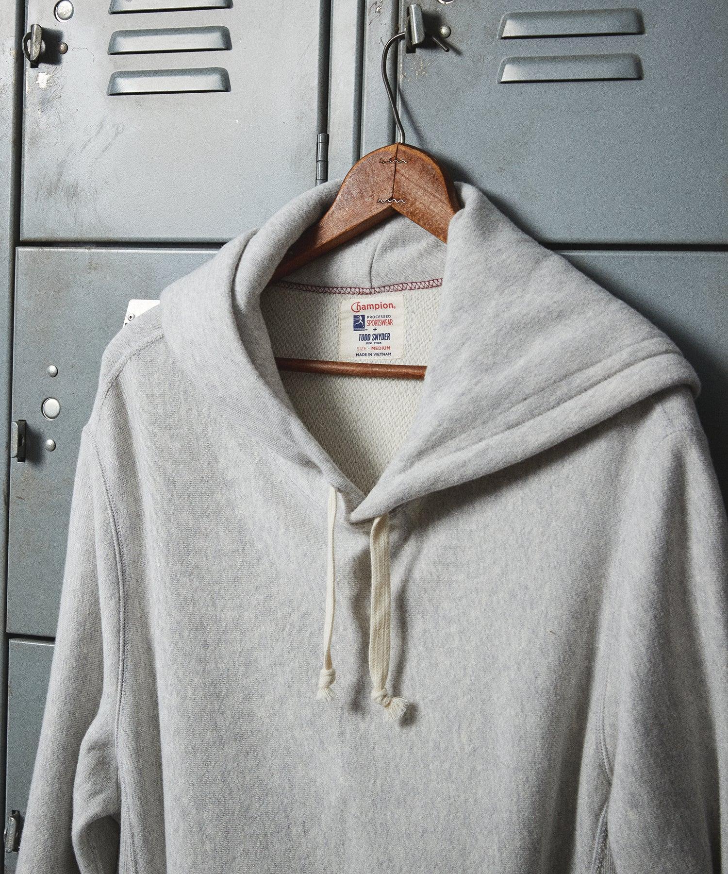 Champion Midweight Popover Hoodie Sweatshirt in Antique Grey Mix Product Image