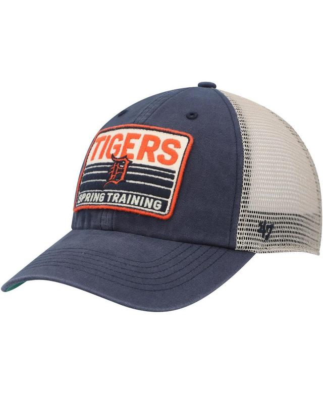 Mens 47 Brand Navy Detroit Tigers Four Stroke Clean Up Trucker Snapback Hat - Navy Product Image