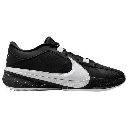 Nike Mens Nike Zoom Freak 5 - Mens Basketball Shoes Black/White/Grey Product Image