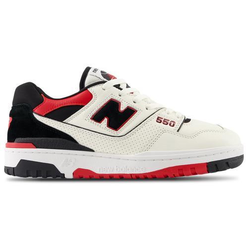 New Balance Mens BB550 - Shoes White/Black/Red Product Image