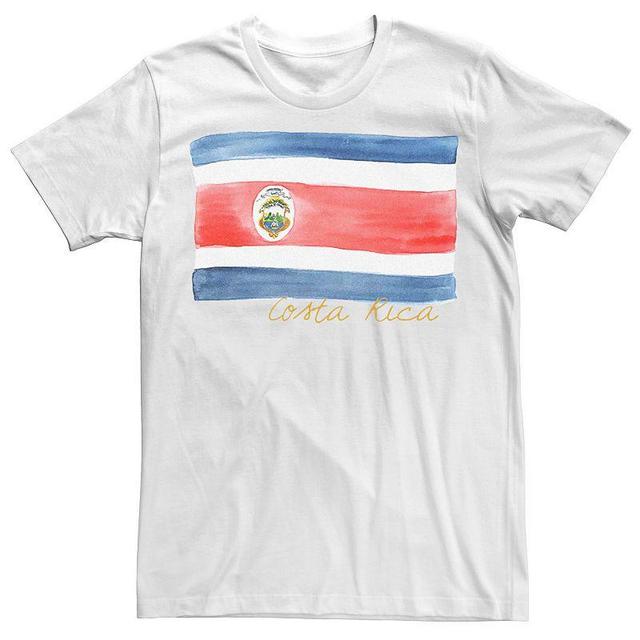 Mens HHM Costa Rica Flag Watercolor Tee White Product Image