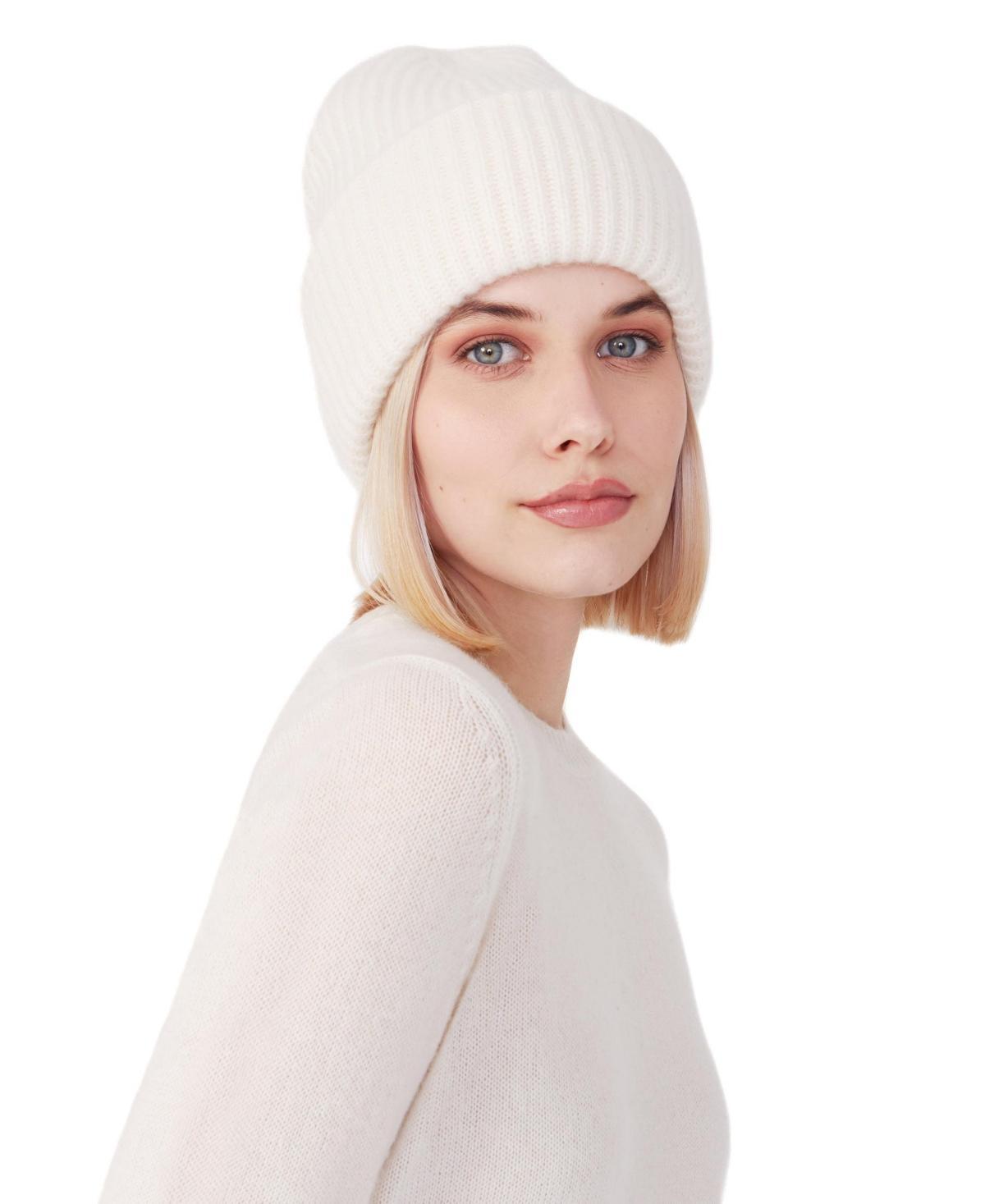 Style Republic 100% Pure Cashmere Chunky Knit Womens Beanie Product Image