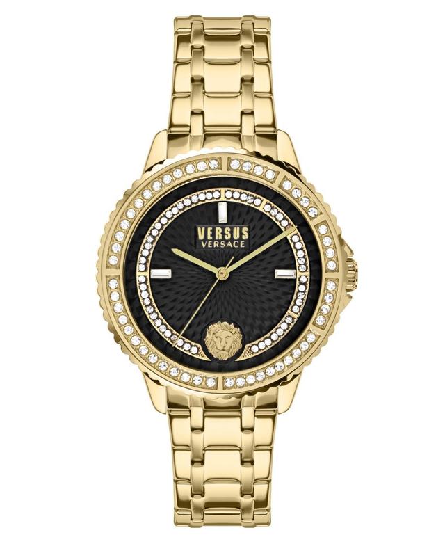 Versus by Versace Womens Montorgueil Gold-tone Stainless Steel Bracelet Watch 38mm - Gold Product Image