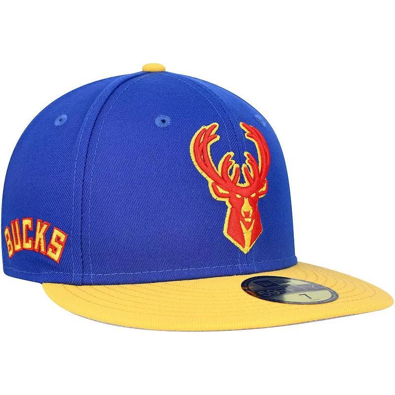 Mens New Era Milwaukee Bucks Side Patch 59FIFTY Fitted Hat Product Image