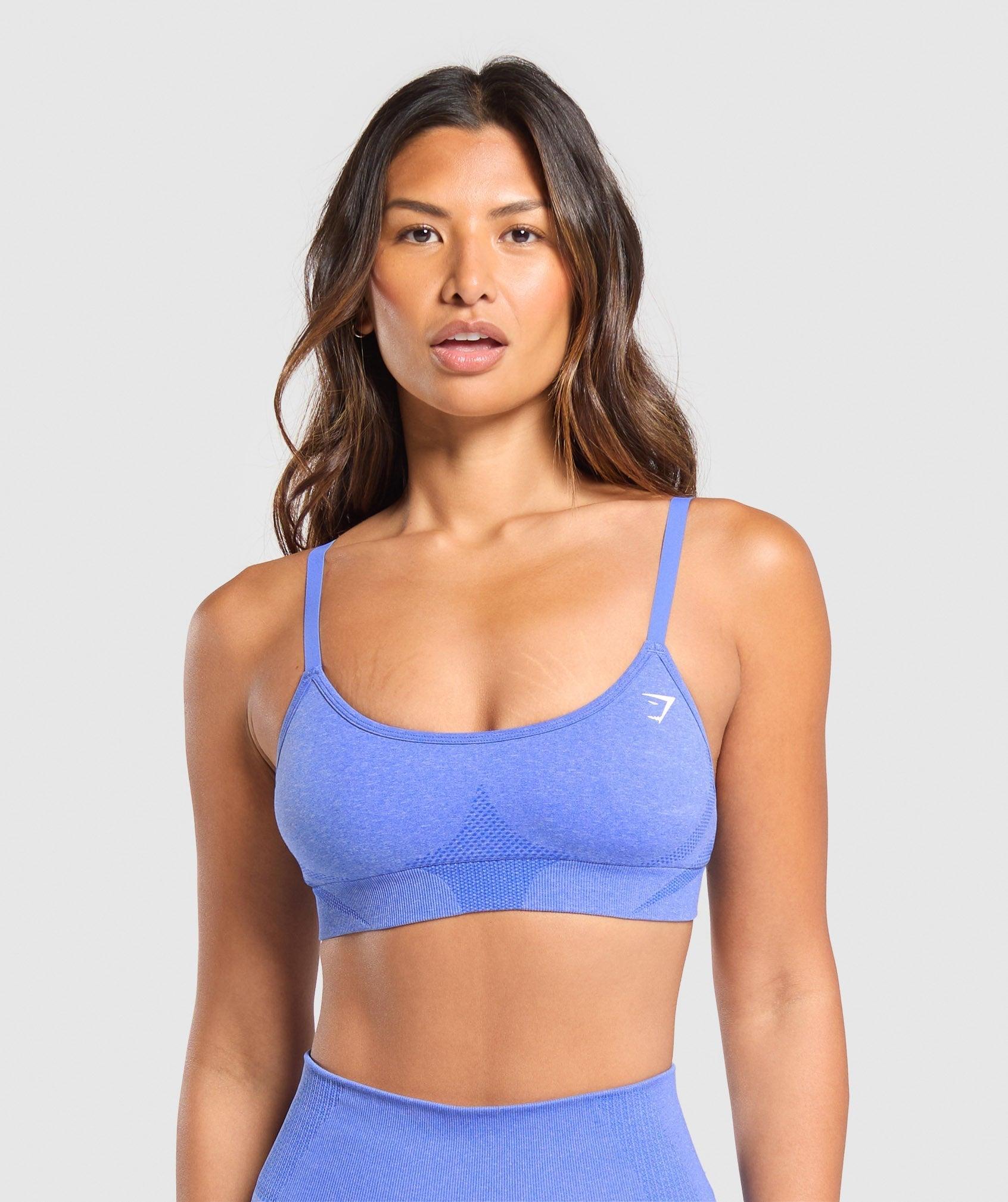 Gymshark Vital Seamless Sports Bra - Lift Blue/ Marl Female Product Image