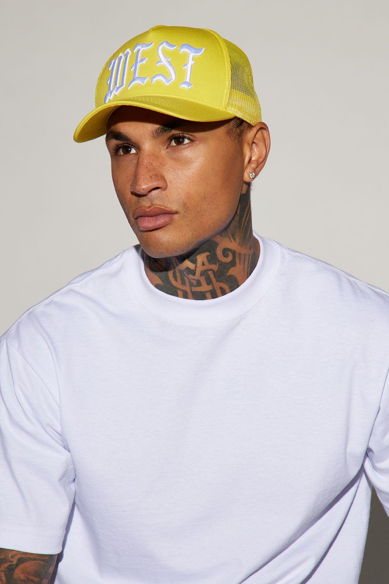 West Side Twill Trucker Hat - Yellow Product Image