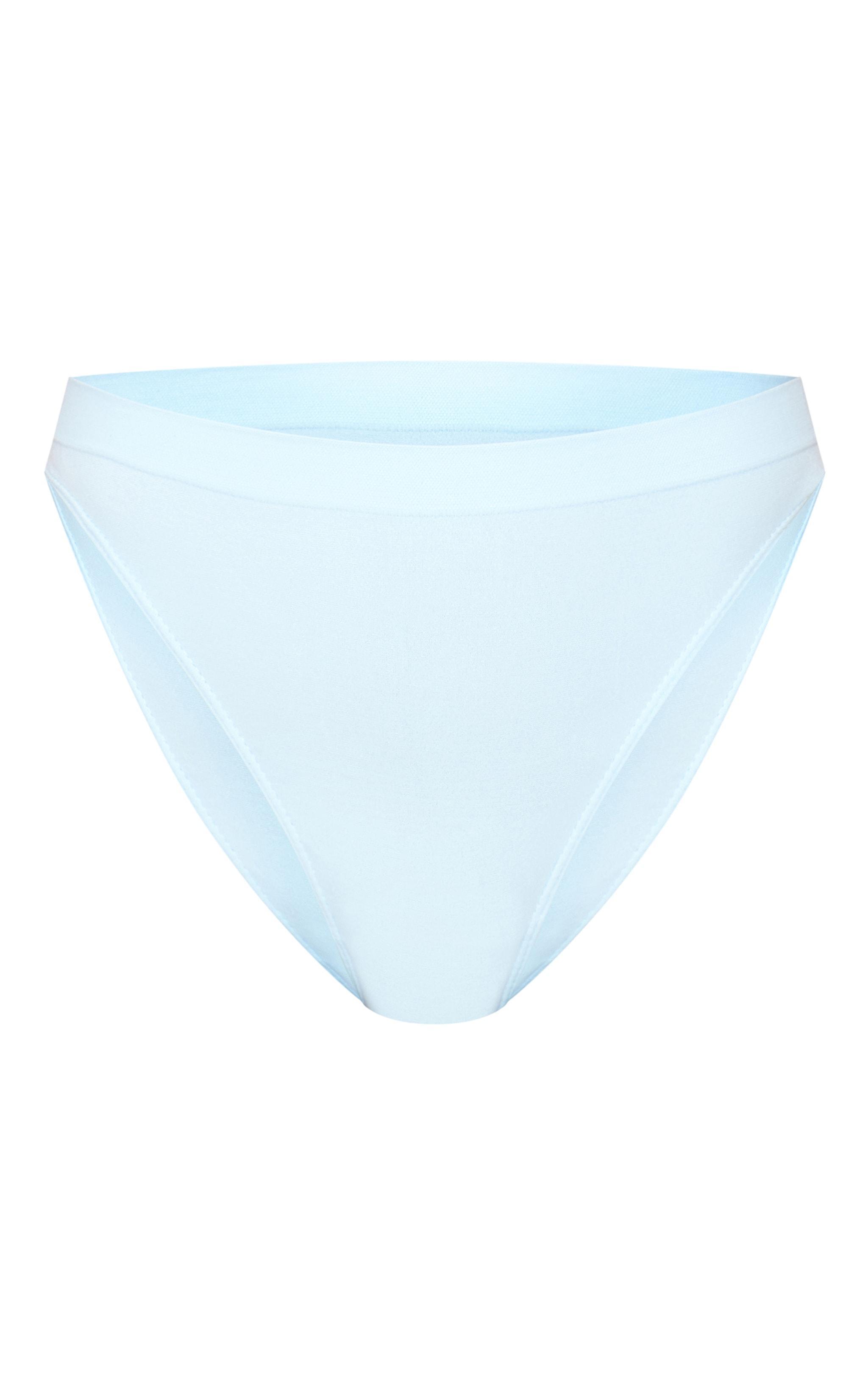 Light Blue Seamless Single Thong Product Image