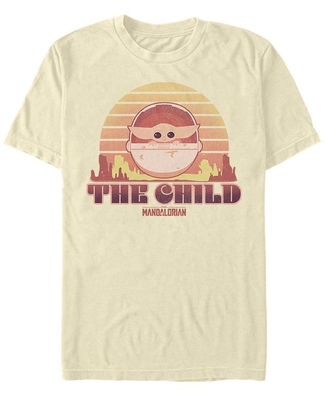 Mens Star Wars The Mandalorian The Child Retro Line Portrait Tee Product Image