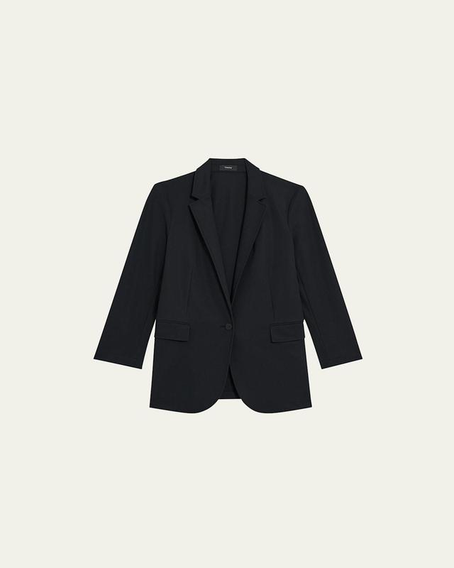 Theory Casual One-Button Blazer Product Image