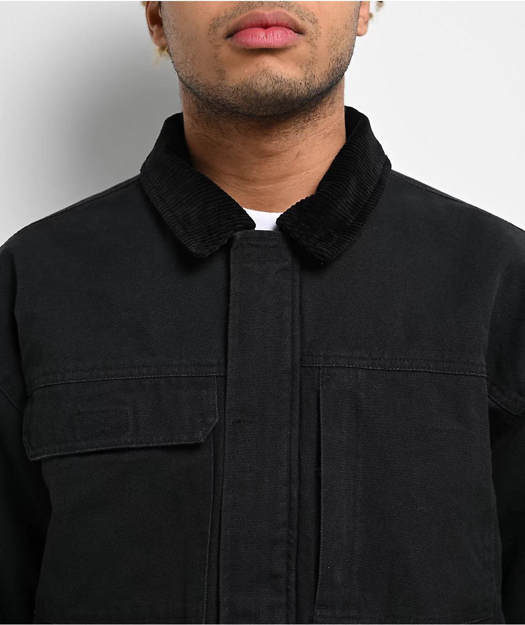 Empyre Grind Chore Black Canvas Jacket Product Image