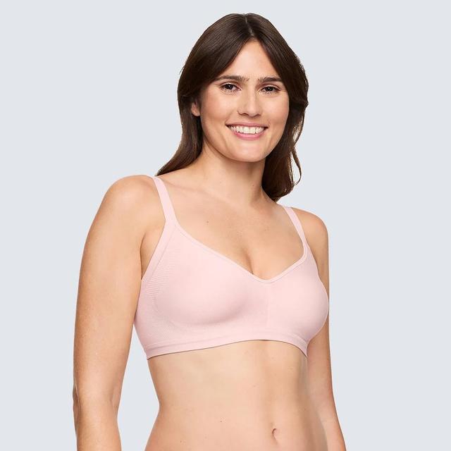 Simply Perfect by Warners Womens Underarm Smoothing Seamless Wireless Bra - Rosewater Product Image