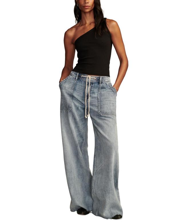 Women's Patch-Pocket Pull-On Jeans Product Image