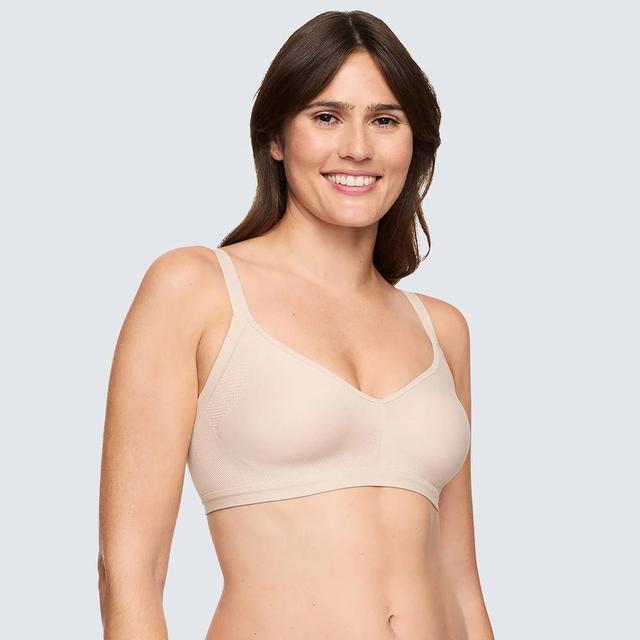 Simply Perfect by Warners Womens Underarm Smoothing Seamless Wireless Bra - Butterscotch L Product Image