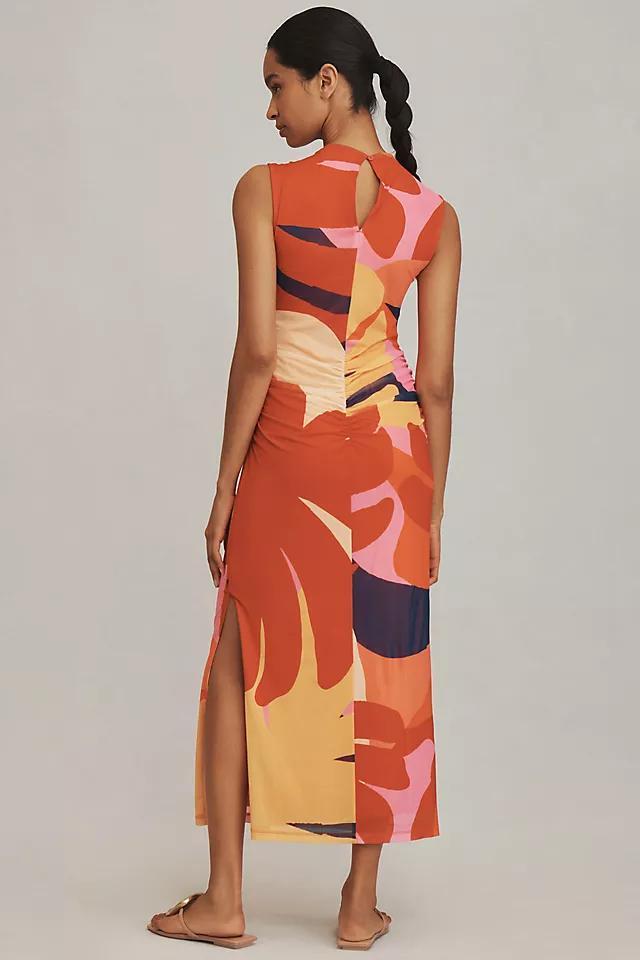 Farm Rio x Anthropologie Ruched Mesh Midi Dress Product Image