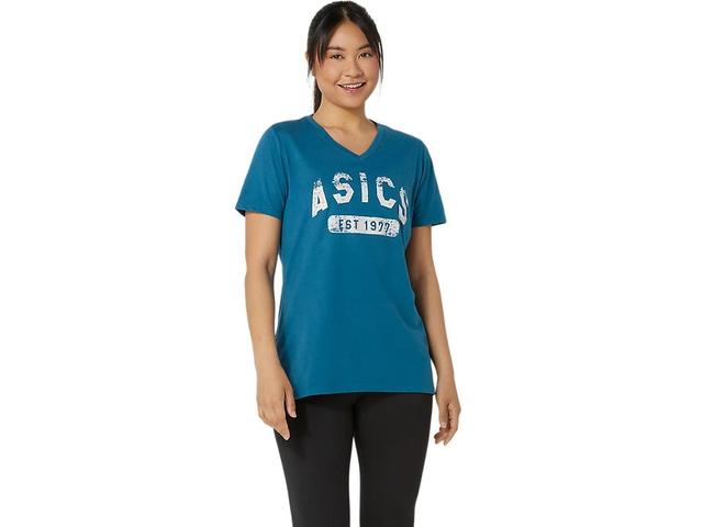 Womens Short Sleeve Est 1977 V-Neck Tee Product Image