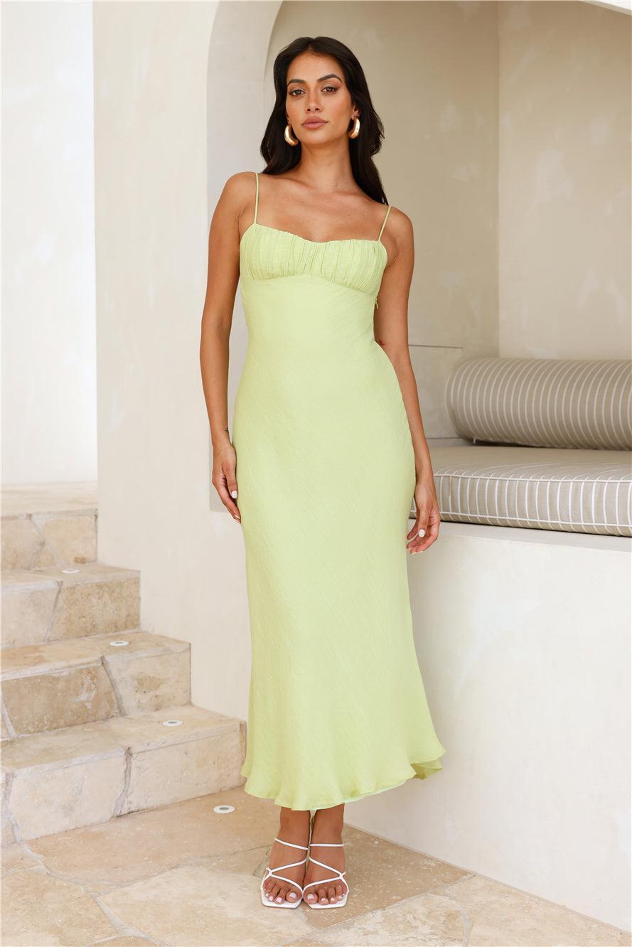 Peas In A Pod Maxi Dress Lime product image