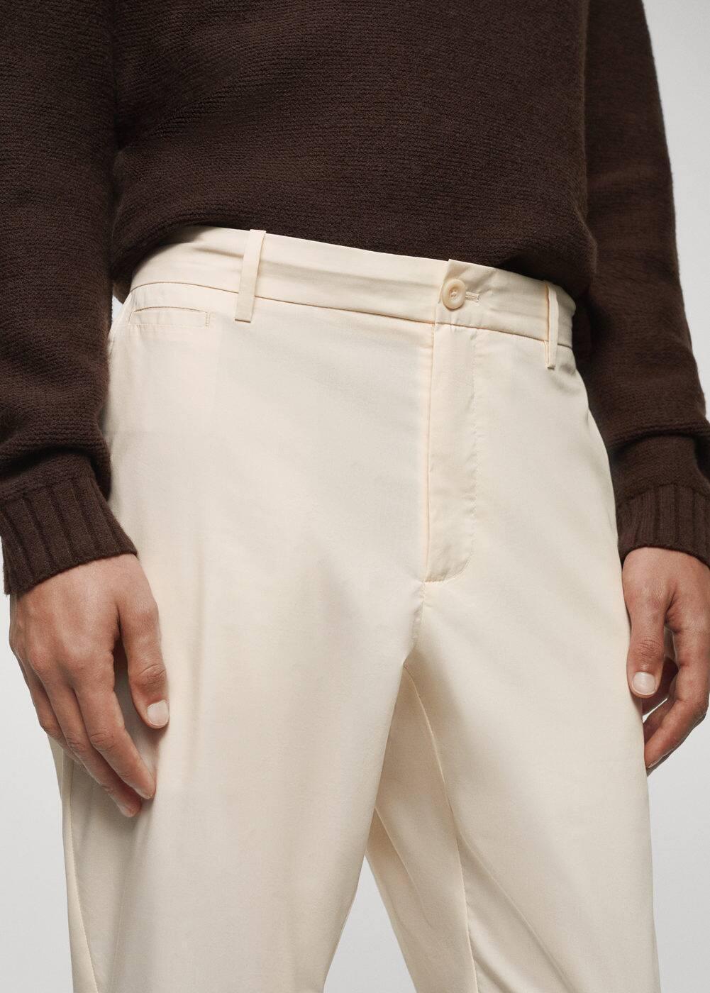 MANGO MAN - Cotton chinos whiteMen Product Image