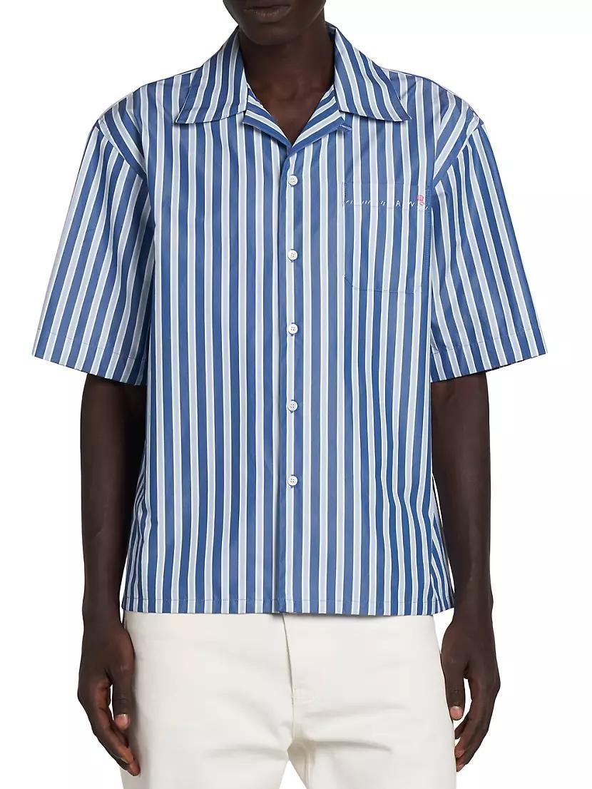 Striped Short-Sleeve Shirt Product Image