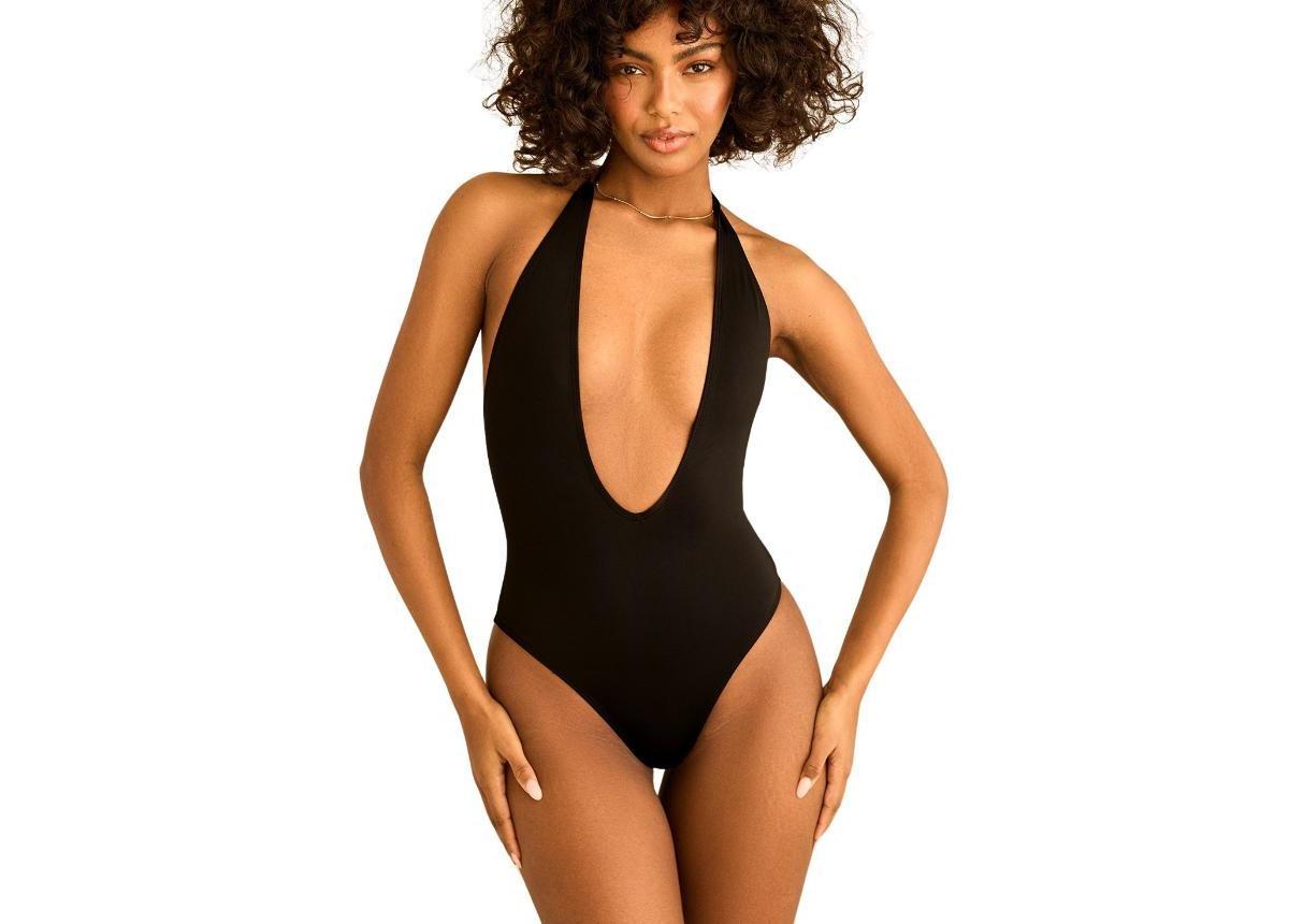 Dippin' Daisy's Women's Cheryl Low Cut V-Neck One Piece Swimsuit Product Image