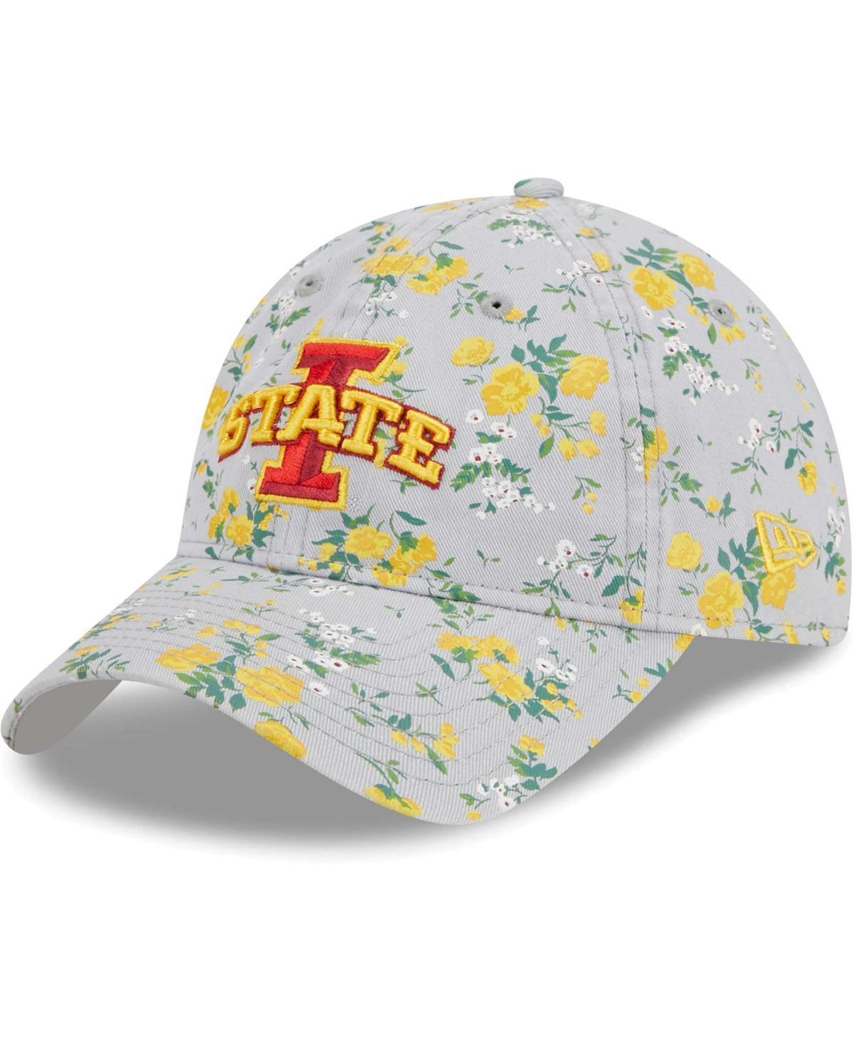 Womens New Era Gray Iowa State Cyclones Bouquet 9TWENTY Adjustable Hat Product Image