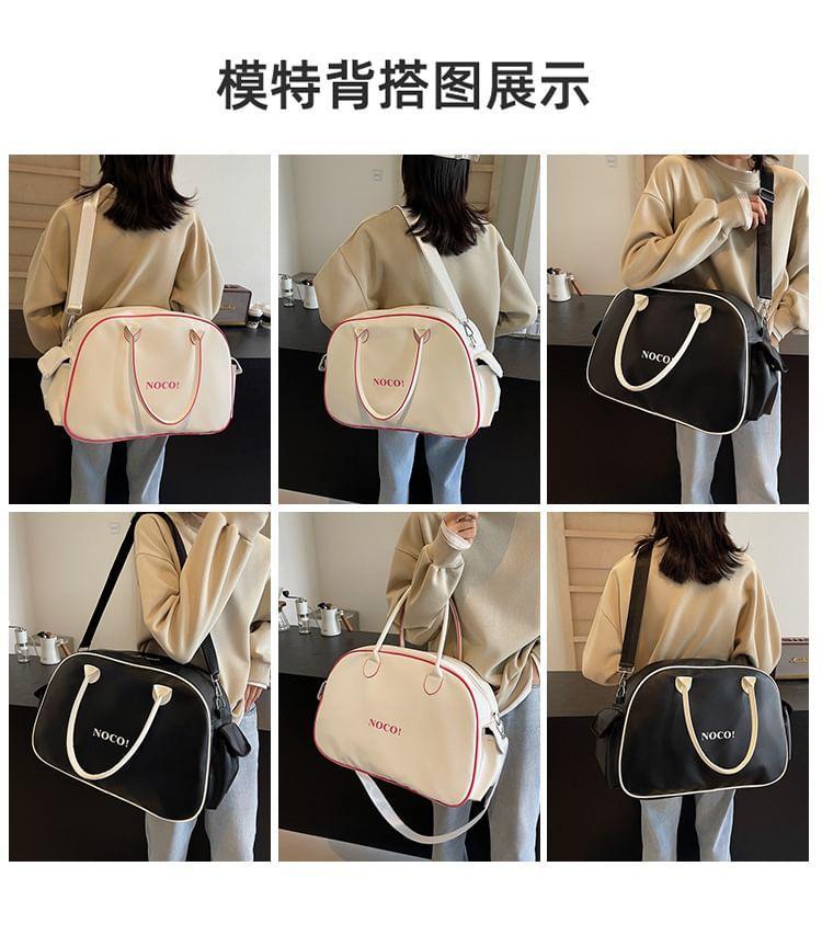 Lettering Multi-Pocket Crossbody Bag Product Image