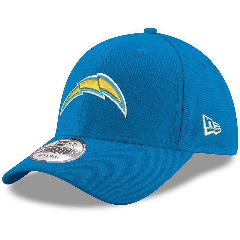 Mens New Era Powder Blue Los Angeles Chargers The League Logo 9FORTY Adjustable Hat Product Image