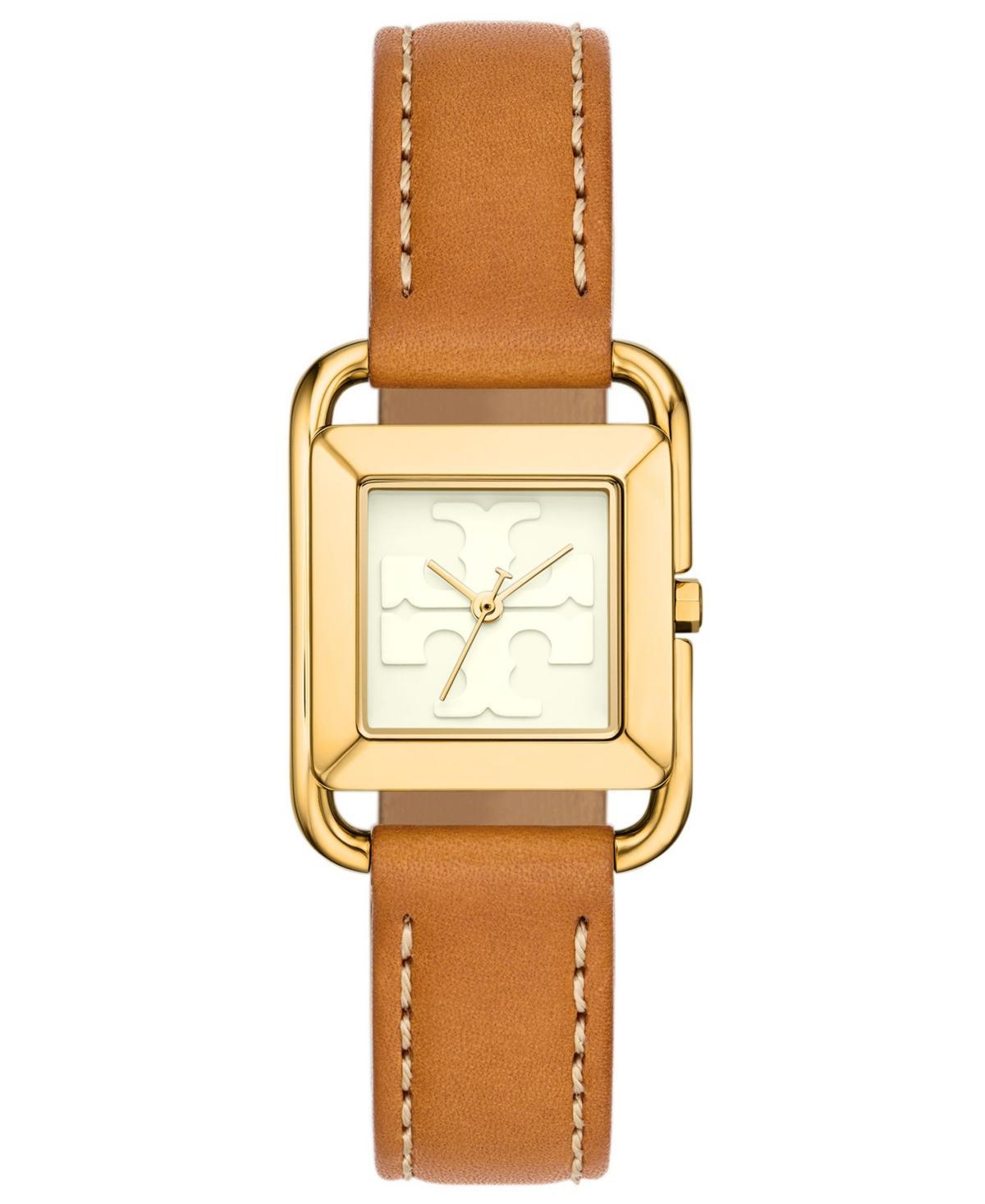 Tory Burch The Miller Square Leather Strap Watch, 24mm Product Image