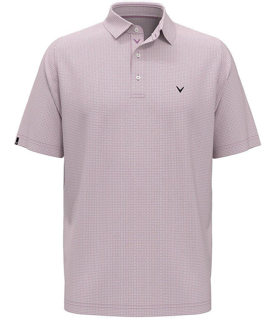 Callaway Big & Tall Chevron Foulard Print Short Sleeve Golf Polo Shirt Product Image