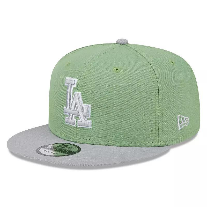 Mens New Era /Gray Los Angeles Dodgers Color Pack Two-Tone 9FIFTY Snapback Hat Product Image