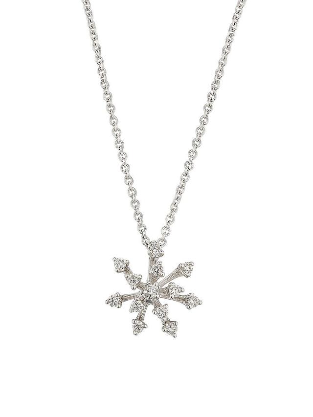 Womens Luminus 18K White Gold & 0.18 TCW Diamond Pendant Necklace Product Image