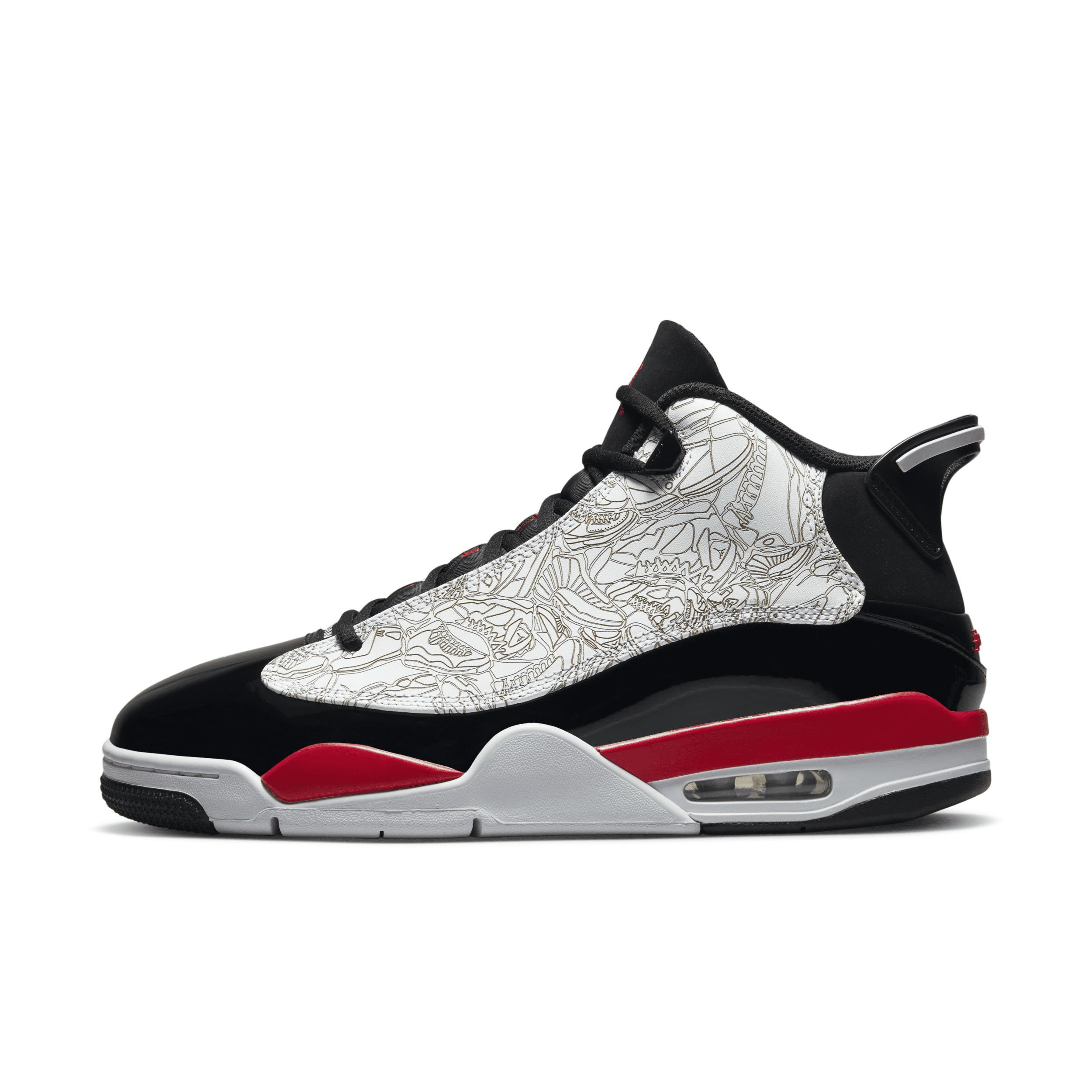 Jordan Mens Dub Zero - Shoes Black/Fire Red/White Product Image