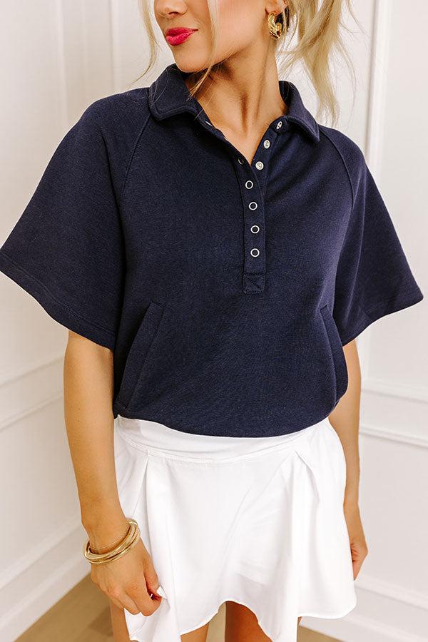 Casual Ease Sweatshirt in Navy Product Image