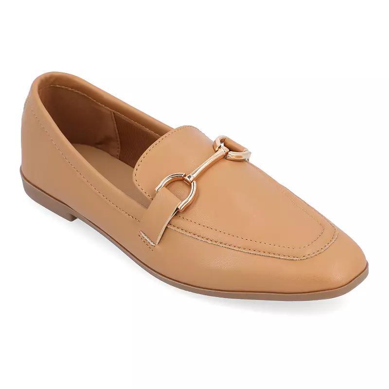 Journee Collection Womens Mizza Tru Comfort Foam Loafer Slip On Square Toe Flats Product Image