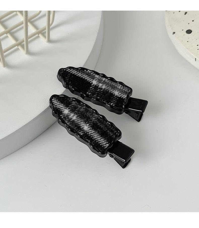 Set of 2: Plaid Hair Clip Product Image