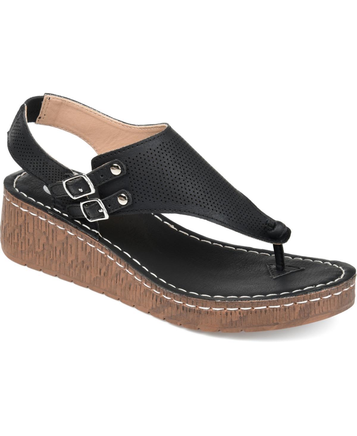 Journee Collection Mckell Womens Wedge Sandals Product Image