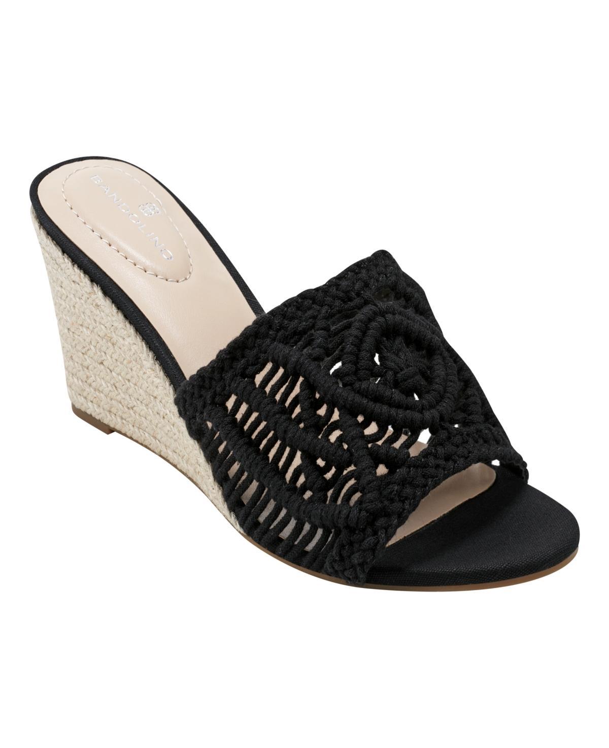 Bandolino Womens Andrrea Espadrille Crochet Wedge Sandals Product Image