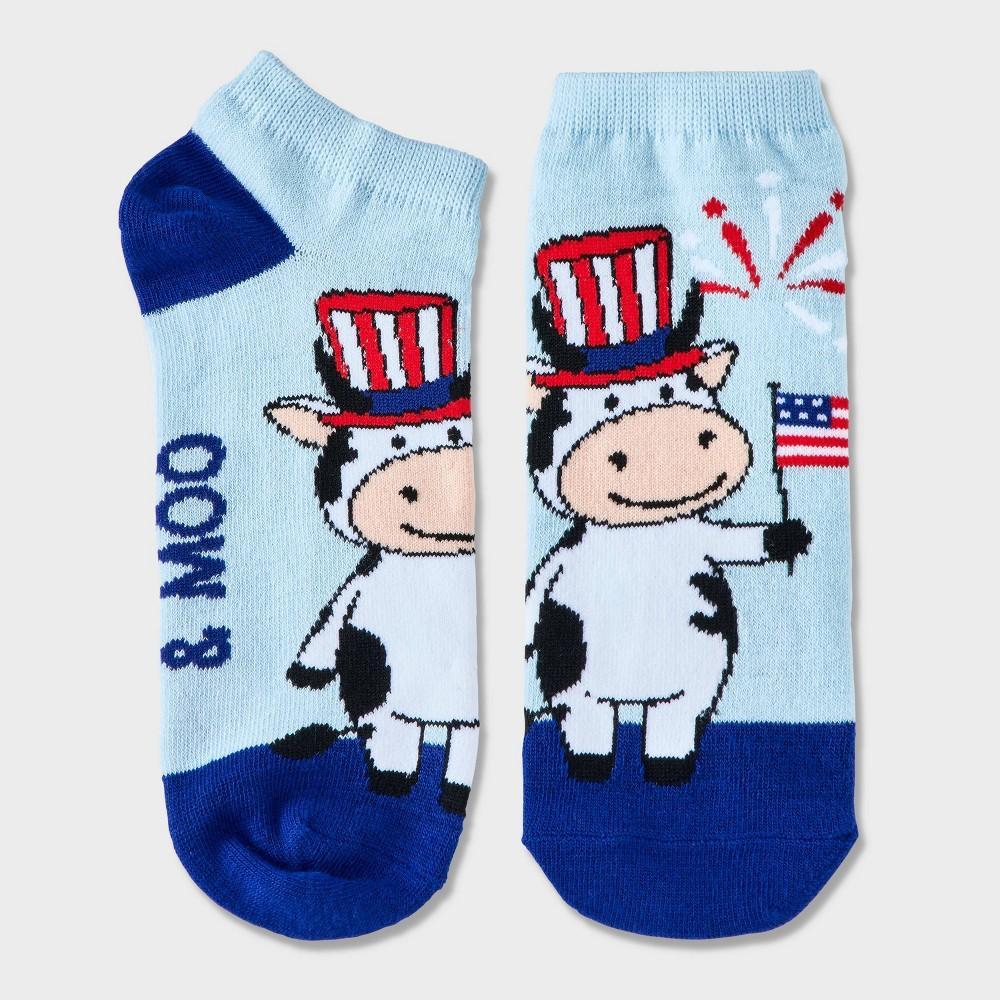 Womens Red White & Moo Low Cut Socks 4-10 Product Image