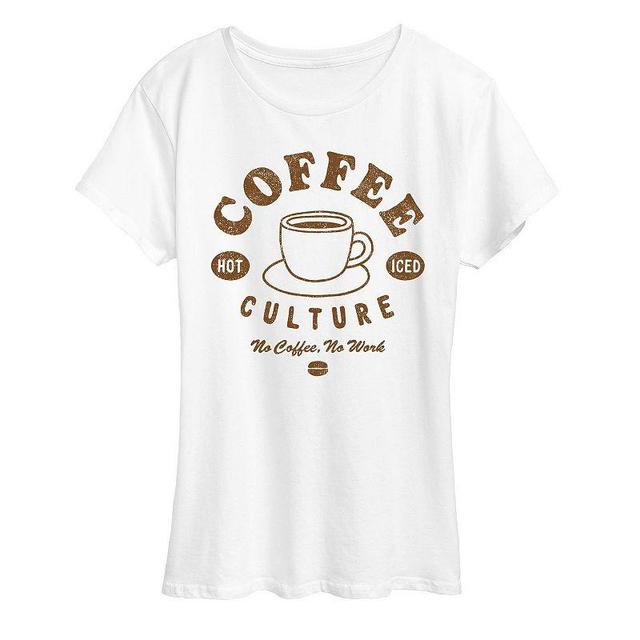 Womens No Coffee No Work Graphic Tee, Girls Product Image