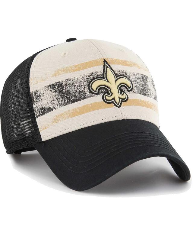 Mens 47 Cream New Orleans Saints Breakout MVP Trucker Adjustable Hat Product Image