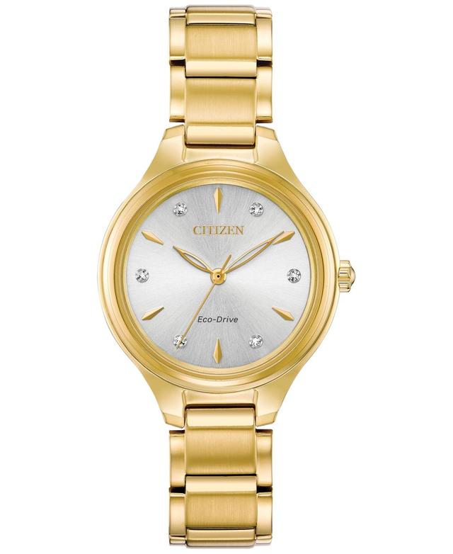 Citizen Gold-Tone Stainless Steel Eco-Drive Corso Bracelet Watch, Gold Product Image